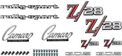 *R1092 - 1969 Camaro 302 Z28 with RS Option and Cowl Hood Emblem Kit