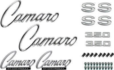 *R1086 - 1969 Camaro SS 350 without RS Option Emblem Kit