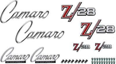 *R1089 - 1969 Camaro Z28 without RS Option Emblem Kit