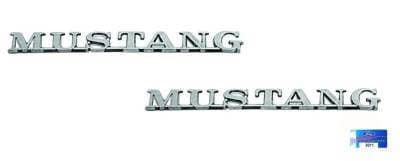 1965 - 1966 Mustang Fender Emblem - PAIR for Both Sides of Car - Official Ford