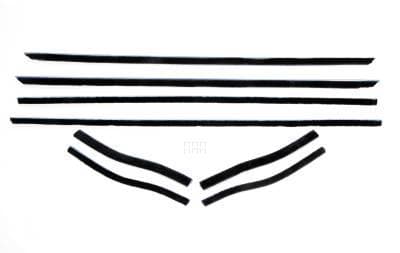 1965-66 Mustang-Coupe-Convertible-Window-Felt-Weatherstrip-Kit-8-piece-kit