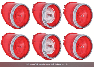 1965 Impala Complete Tail Light Set
