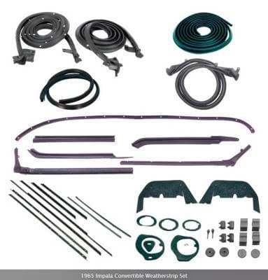 *WK214 - 1965 Impala Convertible Weatherstrip Set
