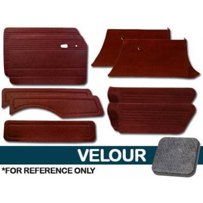 Full Panel Set for 1968 - 74 Type III Squareback, Velour, With or Without Pockets - 9 pc. Set