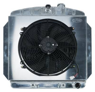 60-62 Chevy Truck C/K Series Aluminum Performance Radiator And 16 Inch Fan Kit Cold Case Radiators