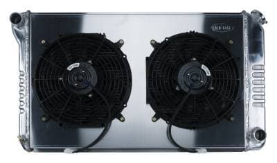 Firebird Radiator 70-81 Firebird Manual Transmission Aluminum And 12 Inch Dual Fan Kit Cold Case Radiators