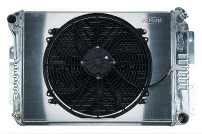 Camaro Radiator 67-69 Camaro BB / Firebird Manual Transmission Aluminum Radiator And 16 Inch Fan Kit Cold Case Radiators