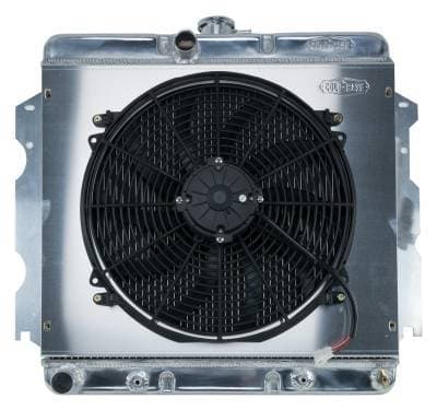 62-74 A,B,C,E Body SB Aluminum Performance Radiator And 16 Inch Fan Kit AT 18x22 Inch Cold Case Radiators
