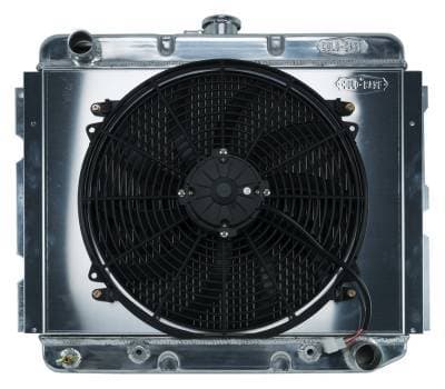 68-73 B,C,E Body BB Aluminum Performance Radiator And 16 Inch Fan Kit AT 16x22.75 Inch Cold Case Radiators