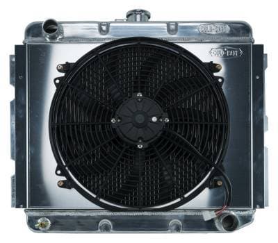 68-73 B,C,E Body BB Aluminum Performance Radiator And 16 Inch Fan Kit MT 16x22.75 Inch Cold Case Radiators