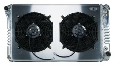 67-76 Chevy GMC Pickup Truck Aluminum Radiator And 12 Inch Fan Kit AT Cold Case Radiators