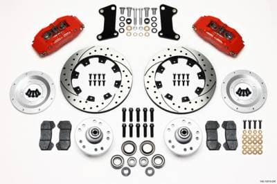 Red FRONT DISC BRAKE KIT 67-69 CAMARO 12.19 ROTOR