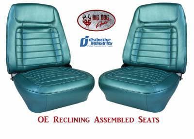 1968 Camaro Deluxe OE Reclining Front Bucket Seats w/Headrests -CUSTOM