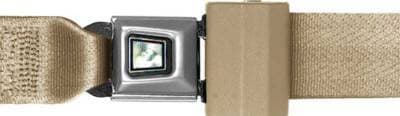 Tan Seatbelts, 72-1/4" long, Non-Retractable