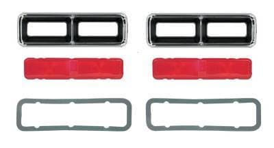 1968 Camaro RS Complete Replacement Tail Light Set, Bezels, Lens, Right & Left