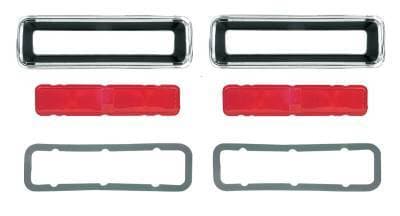 1967 Camaro RS Complete Replacement Tail Light Set, Bezels, Lens, Right & Left