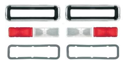 1967 Camaro Standard Complete Replacement Tail Light Set, Bezels, Lens, Right & Left