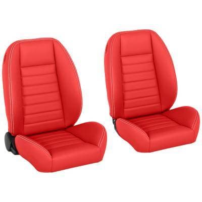 Cruiser Universal Lowback Bucket Seats - Red