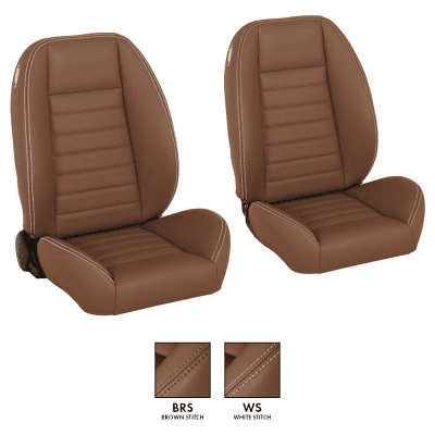 Cruiser Universal Lowback Bucket Seats - Brown