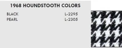 1969 Camaro Deluxe Houndstooth Rear Seat Upholstery 53" Non-Folding