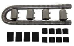 48" Universal Chrome Radiator Hose Kit
