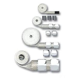 Chrome Braided Hose Sleeve Kit