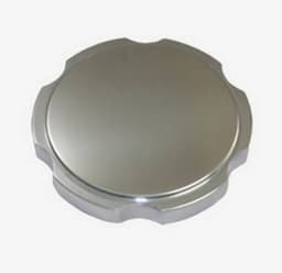 Scalloped Polished Round Billet Radiator Cap for Chevy Ford Mopar